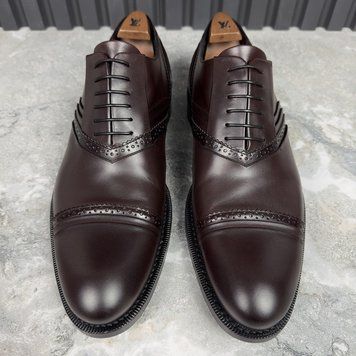 Derby Dress Shoes Burgundy Leather