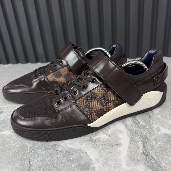 Elliptic Damier кросівки коричневі шкіряні 2664 фото