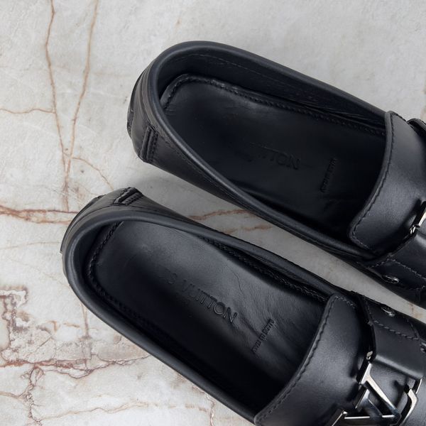 Monte Carlo Moccasins Black Leather