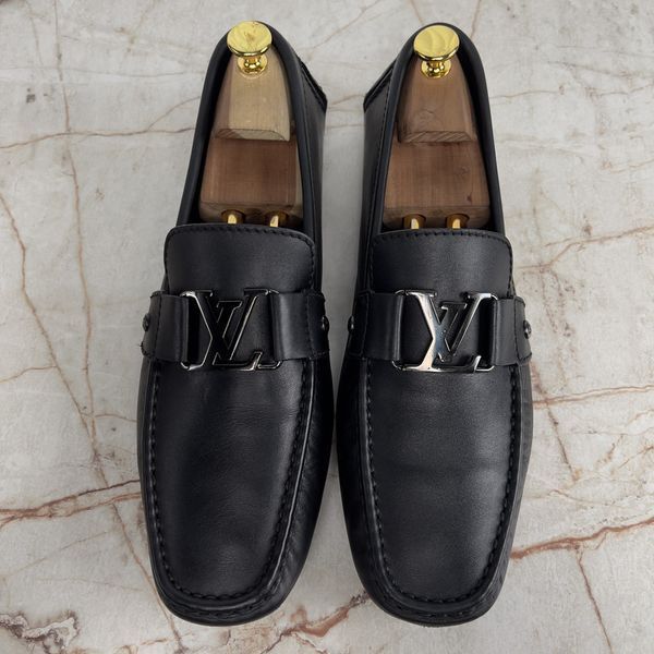 Monte Carlo Moccasins Black Leather