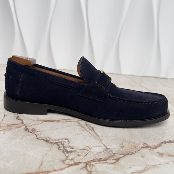 Major Loafers Blue Suede