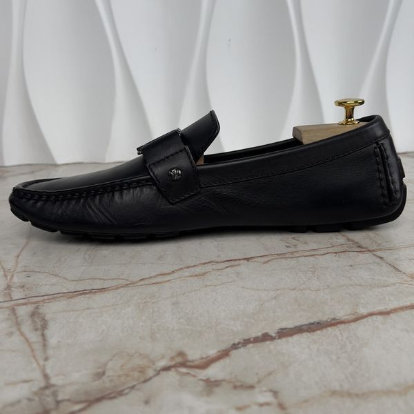 Monte Carlo Moccasins Black Leather