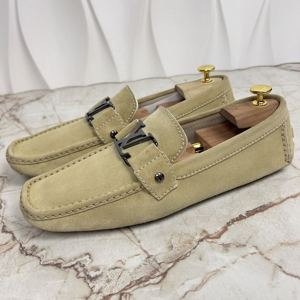 Monte Carlo Moccasin Beige Suede