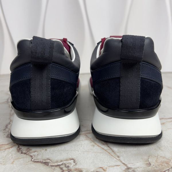 Fastlane Damier Sneakers Maroon Blue Mesh