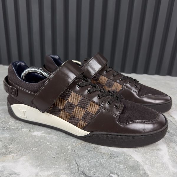 Elliptic Damier кросівки коричневі шкіряні 2664 фото