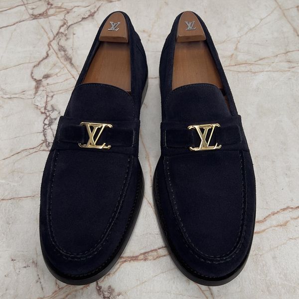 Major Loafers Blue Suede