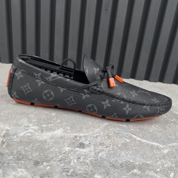 LV Driver Moccasins Monogram Eclipse Leather 4175 фото