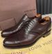 Derby Dress Shoes Burgundy Leather