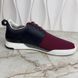 Fastlane Damier Sneakers Maroon Blue Mesh
