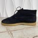 Desert Laced Boots Wing Tip Navy Suede