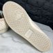 Falacer Logo Stars Print Bees Embroidered Beige Leather