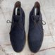 Desert Laced Boots Wing Tip Navy Suede