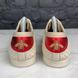 Falacer Logo Stars Print Bees Embroidered Beige Leather