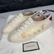 Falacer Logo Stars Print Bees Embroidered Beige Leather