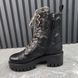 Cordovan Lux Nappa GG Matelasse Cap Toe Combat Boots Platform Black Leather