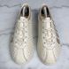 Falacer Logo Stars Print Bees Embroidered Beige Leather