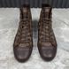 Brooklyn Damier кросівки кеди коричневі шкіряні 3158 фото 1