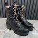 Cordovan Lux Nappa GG Matelasse Cap Toe Combat Boots Platform Black Leather