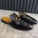 Princetown Horsebit Mules Black Leather