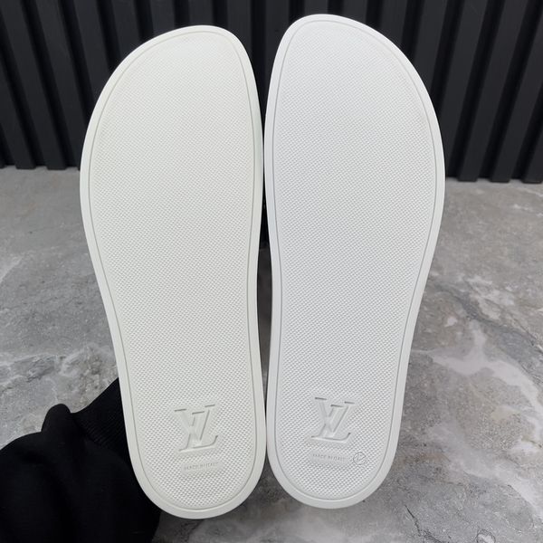 Waterfront Sandals LV Monogram Silver Rubber