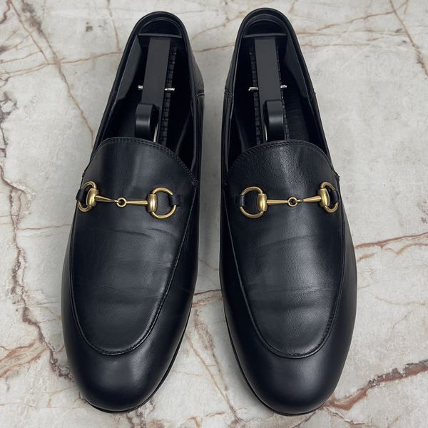 Brixton Horsebit Loafers Black Smooth Leather