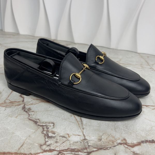 Brixton Horsebit Loafers Black Smooth Leather