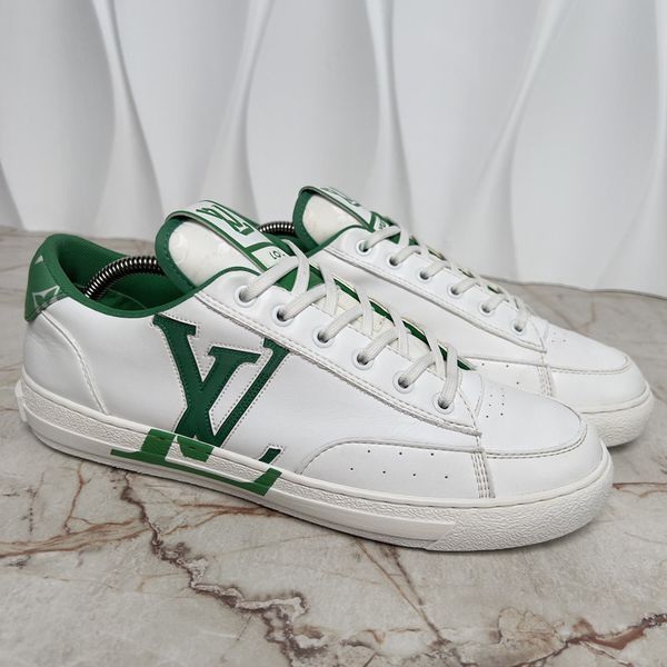 Charlie Sneaker Green White Leather