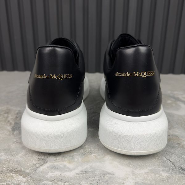 Oversized Platform Sneakers Black Leather
