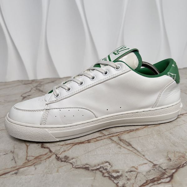 Charlie Sneaker Green White Leather
