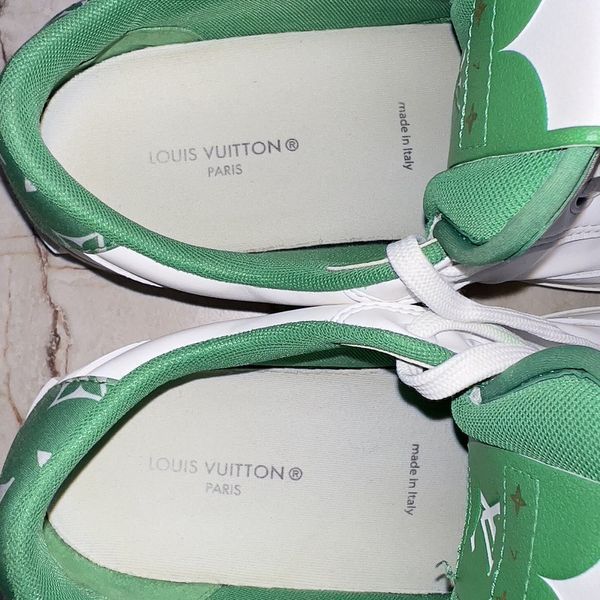 Charlie Sneaker Green White Leather