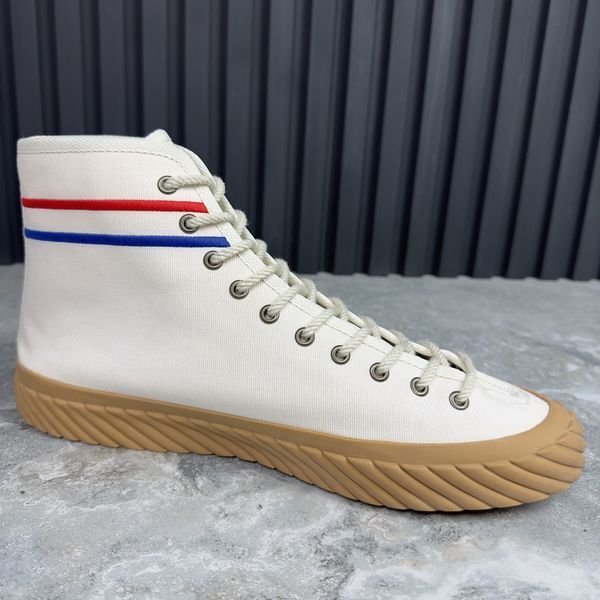 Tortuga GG Logo High Top Sneakers White Fabric