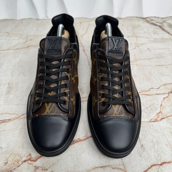 Slalom Sneaker Monogram Canvas Brown Leather