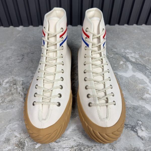 Tortuga GG Logo High Top Sneakers White Fabric