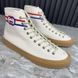 Tortuga GG Logo High Top Sneakers White Fabric