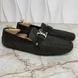 Monte Carlo Damier Driving Moccasin Green Suede