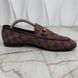 Jordaan Horsebit GG Monogram Loafers Burgundy Canvas