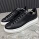 Oversized Platform Sneakers Black Leather