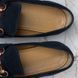 Jordaan Web Horsebit Loafers Navy Blue Suede