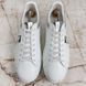 Luxembourg Sneakers Monogram Print Logo Silver Trim White Leather