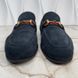 Jordaan Web Horsebit Loafers Navy Blue Suede