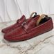 Hockenheim Moccasin Embossed Croco Red Leather