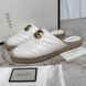 Marmont Doudle G Matelasse Mule Espadrille White Leather