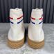 Tortuga GG Logo High Top Sneakers White Fabric