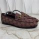 Jordaan Horsebit GG Monogram Loafers Burgundy Canvas