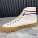 Tortuga GG Logo High Top Sneakers White Fabric