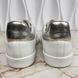 Luxembourg Sneakers Monogram Print Logo Silver Trim White Leather