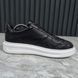 Oversized Platform Sneakers Black Leather