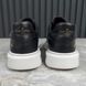Oversized Platform Sneakers Black Leather