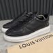 Oversized Platform Sneakers Black Leather