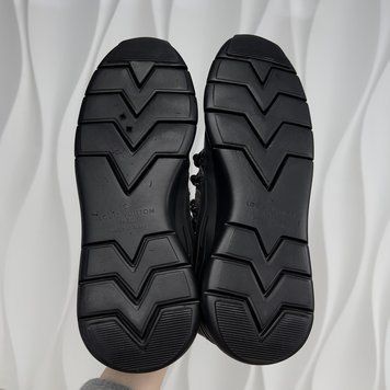 Fastlane Sneakers Monogram Black Tie Dye Denim